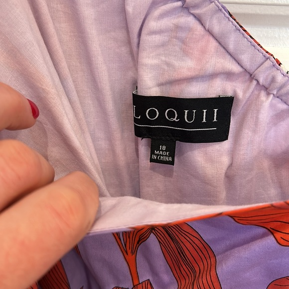 Eloquii Size 18 One Shoulder Fit & Flare Dress - Picture 2 of 6